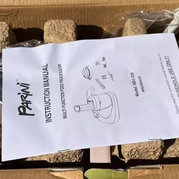 New in Box Parini Multifunction Mini Food Processor Reversible Slicer/Shredder - Picture 7 of 9